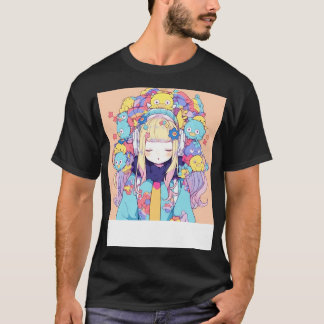 Girl hear music anime T-Shirt