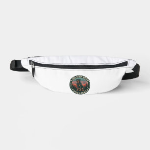 Girl Her Rottie Loyal Fierce Rottweiler Dog Mounta Bum Bags