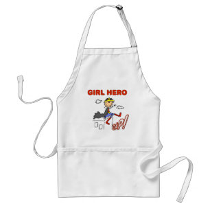 Girl Hero on Rooftop Standard Apron