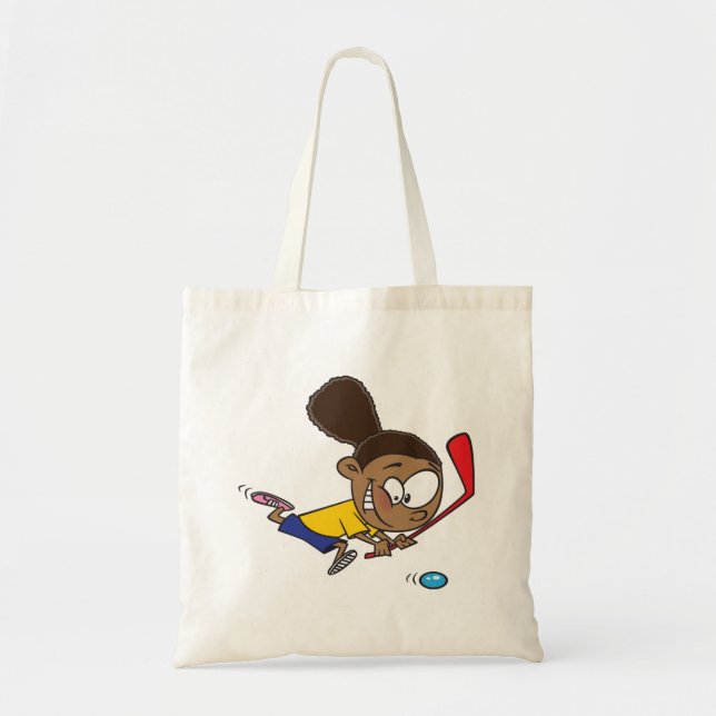 Girl Hockey Player Tote Bag (Front)