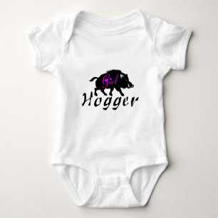 GIRL HOG HUNTING BABY BODYSUIT