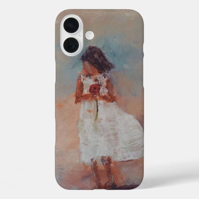 Girl holding a rose Case-Mate iPhone case (Back)