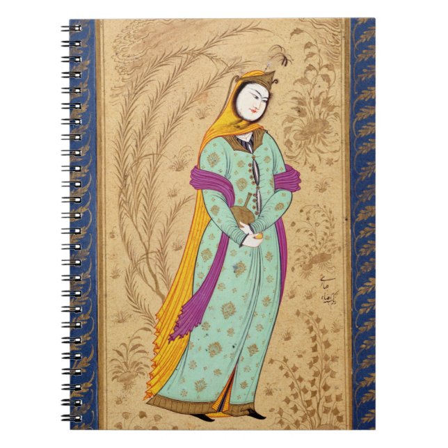 Girl holding a wine vessel and a pear, from the La Notebook (Front)