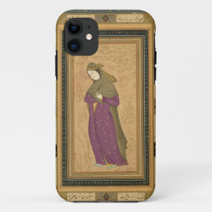 Girl holding an aigrette, from the Large Clive Alb iPhone 11 Case