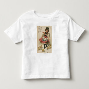 Girl Holding Eggs with Chicks Toddler T-Shirt