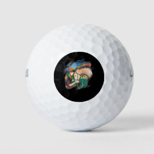 Girl Horse Colourful Golf Balls