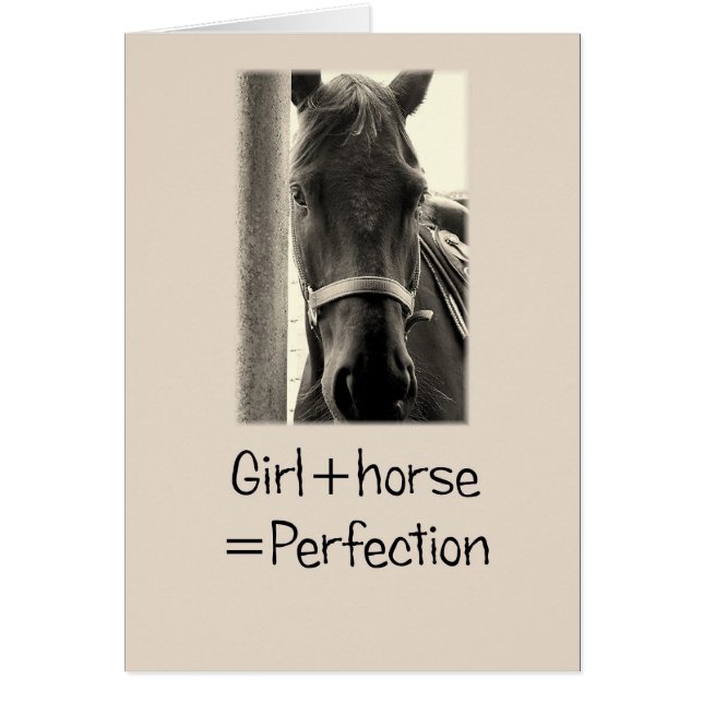 Girl + Horse = Perfection (Front)