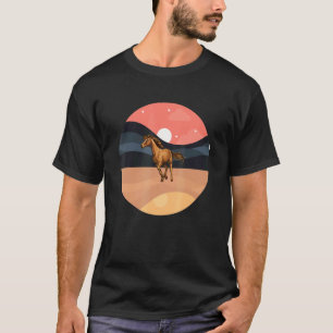 Girl Horse Riding Vintage Cowgirl Ranch T-Shirt