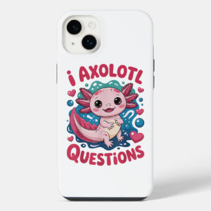 Girl I Axolotl Questions Cute Funny iPhone 14 Plus Case