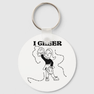 Girl I Cheer Key Ring
