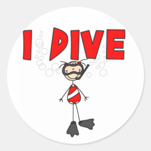 Girl I Dive Sticker