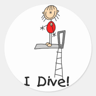 Girl I Dive Sticker