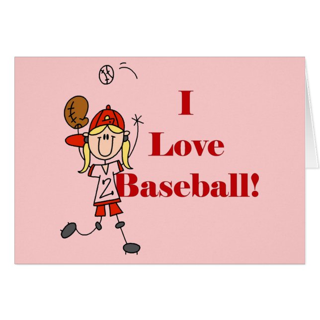 Girl I Love Baseball Tshirts and Gifts (Front Horizontal)