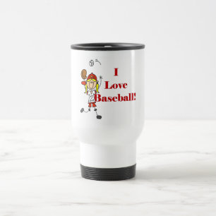 Girl I Love Baseball Tshirts and Gifts Travel Mug