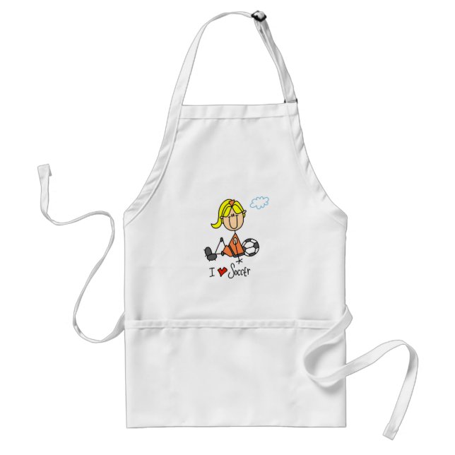 Girl I Love Soccer T-shirts and Gifts Standard Apron (Front)