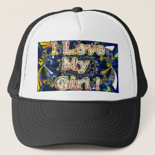 Girl I love You Customise Product Trucker Hat