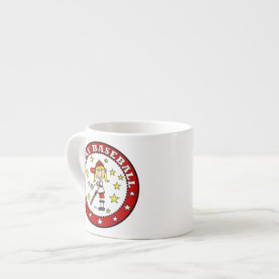Girl I Play Baseball T shirts and Gifts Espresso Cup