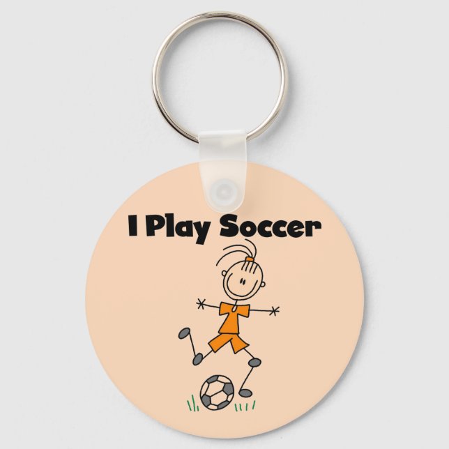 Girl I Play Soccer Tshirts and Gifts Key Ring (Front)