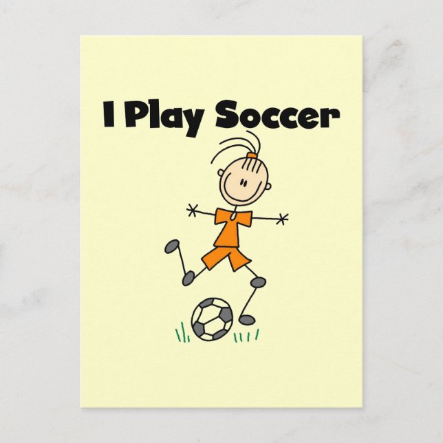 Girl I Play Soccer Tshirts and Gifts Postcard (Front)