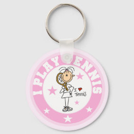 Girl I Play Tennis Tshirts and gifts Key Ring