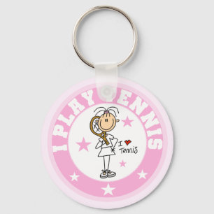 Girl I Play Tennis Tshirts and gifts Key Ring