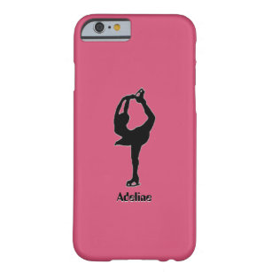 Girl Ice Skating Figure Skating Personalised Barely There iPhone 6 Case