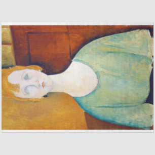 Girl in a Green Blouse, Modigliani Tissue Paper