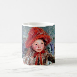 Girl in a Large Red Hat, Mary Cassatt Coffee Mug