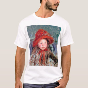 Girl in a Large Red Hat, Mary Cassatt T-Shirt