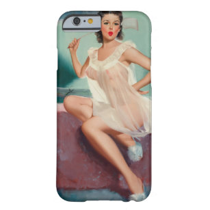 Girl in a Negligee Pin Up Art Barely There iPhone 6 Case