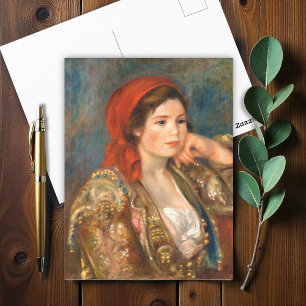 Girl in a Spanish Jacket, Renoir  Postcard