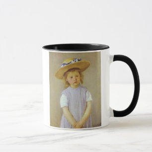 Girl in A Straw Hat, Mary Cassatt Mug