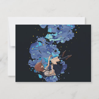 Girl in a Vacuum Postcard