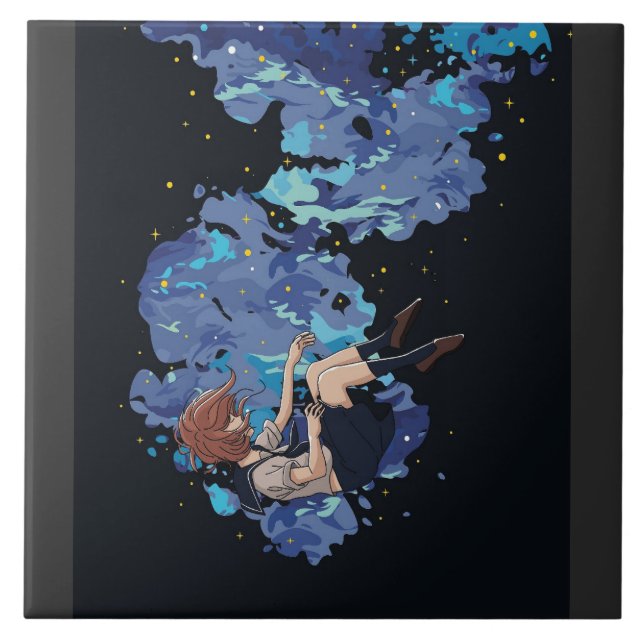 Girl in a Vacuum Tile (Front)