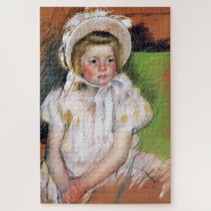 Girl in a White Bonnet, Mary Cassatt Jigsaw Puzzle