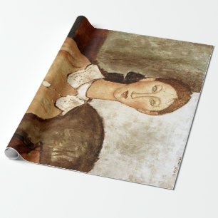 Girl in a Yellow Dress, Modigliani Wrapping Paper