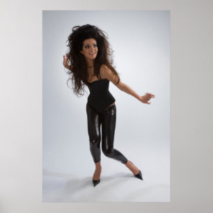 Girl in black poster