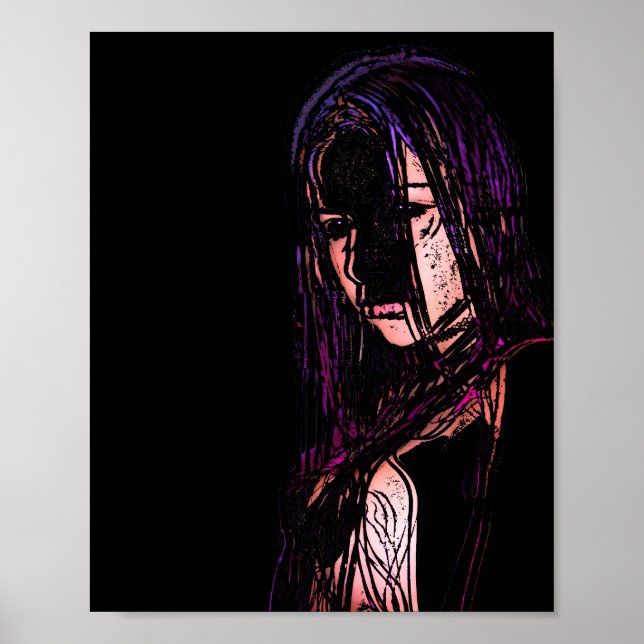 Girl In Darkness Poster (Front)