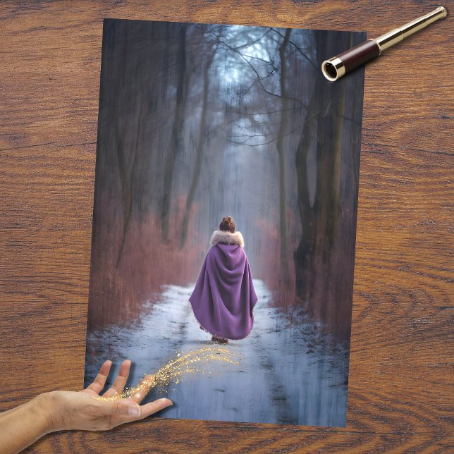 Girl in Forest 1 Decoupage Paper (Creator Uploaded)