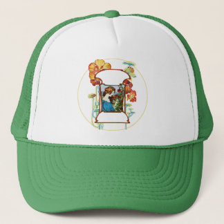 Girl in Garden Trucker Hat