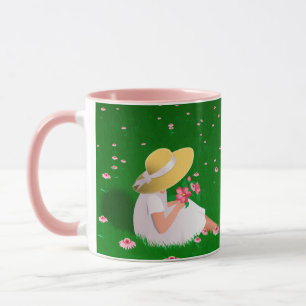 Girl In Grass Mug