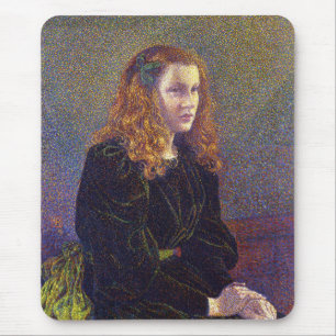 Girl in Green (by Theo van Rysselberghe) Mouse Mat