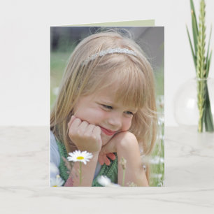 girl in meadow thinking of you card