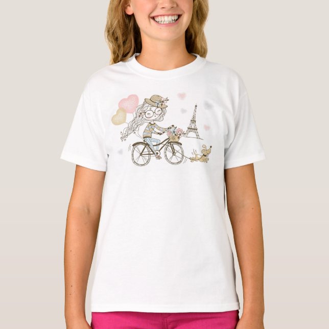 Girl in Paris T-Shirt (Front)