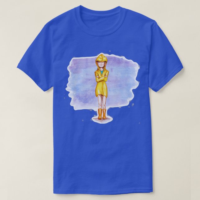 Girl in rain T-Shirt (Design Front)