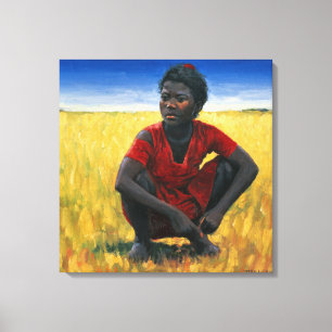 Girl in Red 1992 Canvas Print