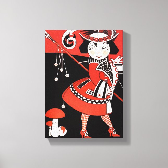 Girl in Red Canvas Print (Front)