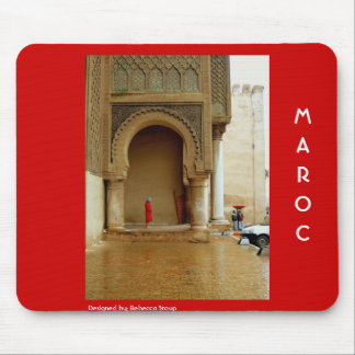 Girl in Red Coat Mouse Mat