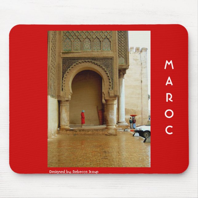 Girl in Red Coat Mouse Mat (Front)