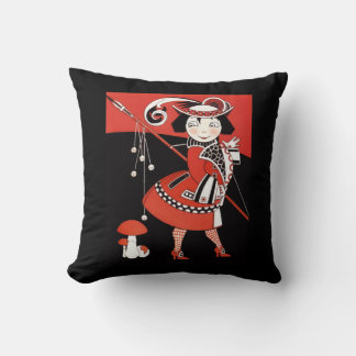 Girl in Red Cushion